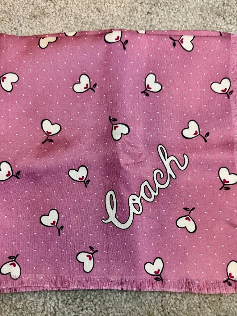 Coach Silk Scarf